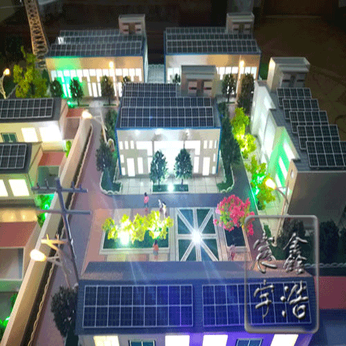 天陽能輸配電工藝流程演示沙盤
