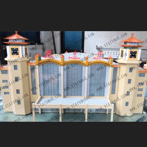 沙盤(pán)模型制作---北京站建筑模型